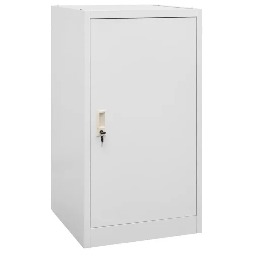  világosszürke acél nyeregszekrény 53 x 53 x 105 cm  