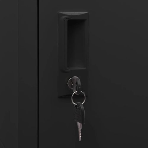  antracitszürke acél nyeregszekrény 53 x 53 x 105 cm  