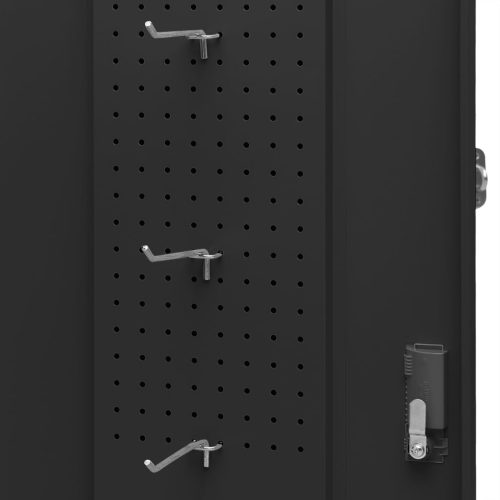  antracitszürke acél nyeregszekrény 53 x 53 x 105 cm  