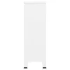  fehér acél ipari stílusú ruhásszekrény 67 x 35 x 107 cm