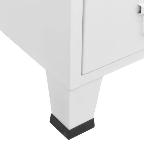  fehér acél ipari stílusú ruhásszekrény 67 x 35 x 107 cm