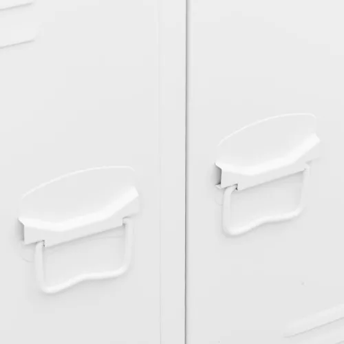  fehér acél ipari stílusú ruhásszekrény 67 x 35 x 107 cm