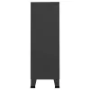  antracitszürke acél ipari stílusú ruhásszekrény 67x35x107 cm
