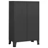  antracitszürke acél ipari stílusú ruhásszekrény 67x35x107 cm