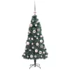  Műfenyő előre világítva gömbkészlettel Zöld 120 cm PET