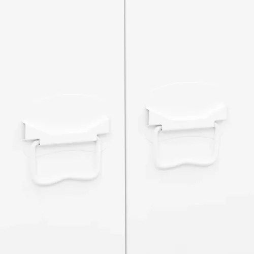  fehér fém ruhásszekrény 90 x 50 x 180 cm