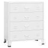  fehér fém ipari fiókos szekrény 78 x 40 x 93 cm