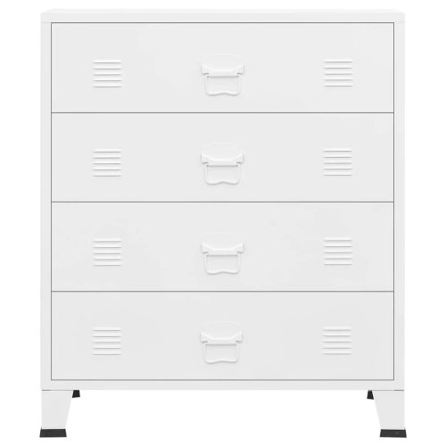  fehér fém ipari fiókos szekrény 78 x 40 x 93 cm