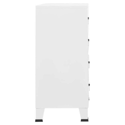  fehér fém ipari fiókos szekrény 78 x 40 x 93 cm