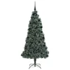  Műfenyő elágazó karácsonyfával labdaszettel Zöld 210 cm PET