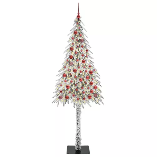  Karácsonyfa 300 LED-del állvánnyal Fehér 210 cm PE és Acél