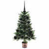  Karácsonyfa 150 LED-del állvánnyal Zöld 65 cm PE
