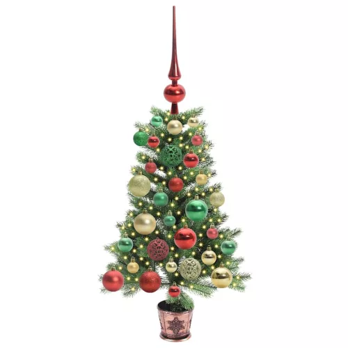  Karácsonyfa 150 LED-del állvánnyal Zöld 65 cm PE