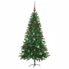  Karácsonyfa 150 LED-del állvánnyal Zöld 150 cm PE