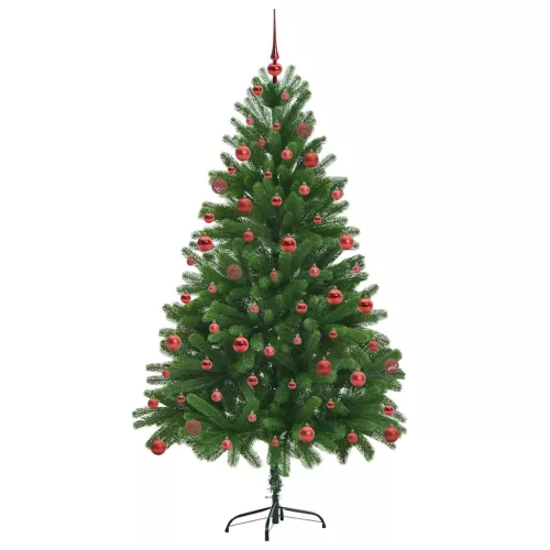  Karácsonyfa 300 LED-del állvánnyal Zöld 180 cm PE