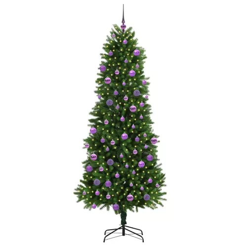  Karácsonyfa 300 LED-del állvánnyal Zöld 240 cm PE