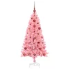  Karácsonyfa 150 LED-del állvánnyal Rózsaszín 120 cm PVC