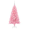  Karácsonyfa 150 LED-del állvánnyal Rózsaszín 120 cm PVC