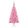  Karácsonyfa 150 LED-del állvánnyal Rózsaszín 120 cm PVC