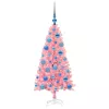  Karácsonyfa 150 LED-del állvánnyal Rózsaszín 120 cm PVC