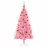  Karácsonyfa 150 LED-del állvánnyal Rózsaszín 150 cm PVC