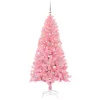  Karácsonyfa 150 LED-del állvánnyal Rózsaszín 150 cm PVC