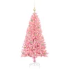  Karácsonyfa 150 LED-del állvánnyal Rózsaszín 150 cm PVC