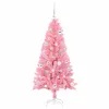  Karácsonyfa 150 LED-del állvánnyal Rózsaszín 150 cm PVC