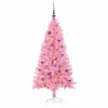  Karácsonyfa 150 LED-del állvánnyal Rózsaszín 150 cm PVC