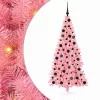  Karácsonyfa 300 LED-del állvánnyal Rózsaszín 180 cm PVC