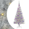  Karácsonyfa 150 LED-del állvánnyal Ezüst 120 cm PET