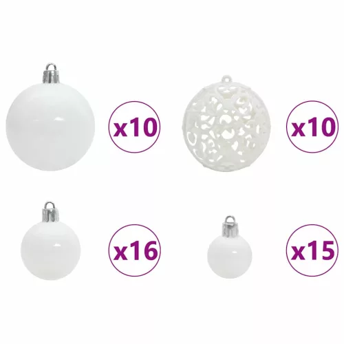  Karácsonyfa 300 LED-del állvánnyal Ezüst 240 cm PET