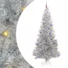  Karácsonyfa 300 LED-del állvánnyal Ezüst 240 cm PET