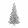  Karácsonyfa 300 LED-del állvánnyal Ezüst 240 cm PET