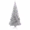  Karácsonyfa 300 LED-del állvánnyal Ezüst 240 cm PET