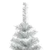  Karácsonyfa 300 LED-del állvánnyal Ezüst 240 cm PET