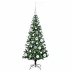 Mesterséges, előre világított karácsonyi fa Zöld 120 cm