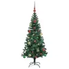  Mesterséges, előre világított karácsonyi fa Zöld 150cm