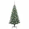  Mesterséges, előre világított karácsonyi fa Zöld 180 cm