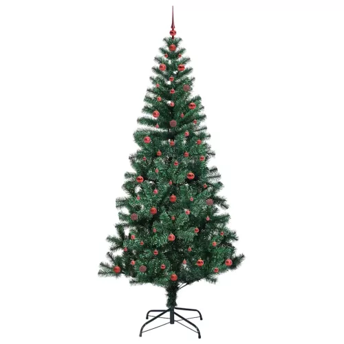  Mesterséges, előre világított karácsonyi fa Zöld 240cm