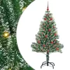  Mű karácsonyi fa hóval borítva LED fényekkel 150 LED-del 150 cm