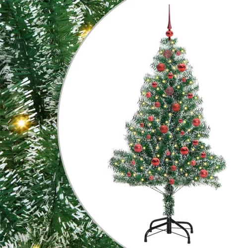  Mű karácsonyi fa hóval borítva LED fényekkel 150 LED-del 150 cm