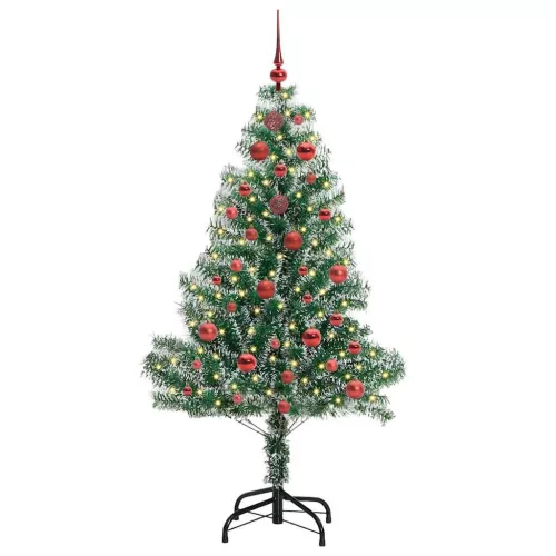  Mű karácsonyi fa hóval borítva LED fényekkel 150 LED-del 150 cm