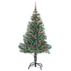  Mű karácsonyi fa hóval borítva LED fényekkel 150 LED-del 150 cm