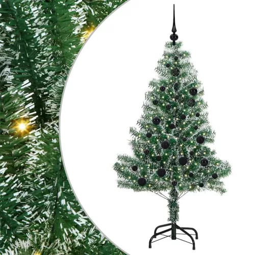  Mű karácsonyi fa hóval borítva LED fényekkel 150 LED-del 150 cm