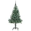  Mű karácsonyi fa hóval borítva LED fényekkel 150 LED-del 150 cm