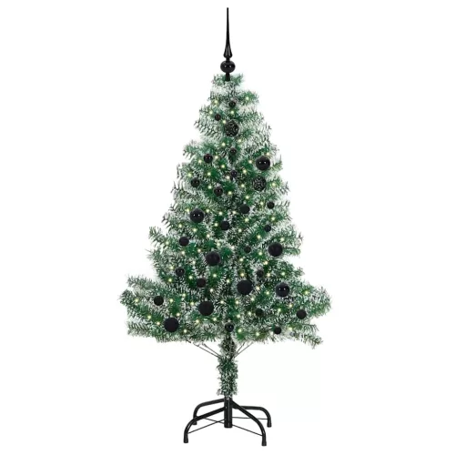  Mű karácsonyi fa hóval borítva LED fényekkel 150 LED-del 150 cm