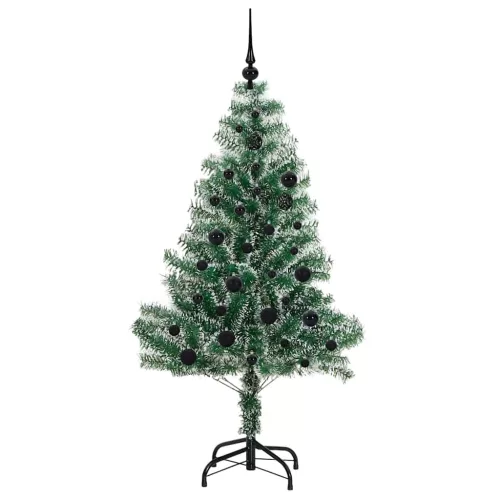  Mű karácsonyi fa hóval borítva LED fényekkel 150 LED-del 150 cm
