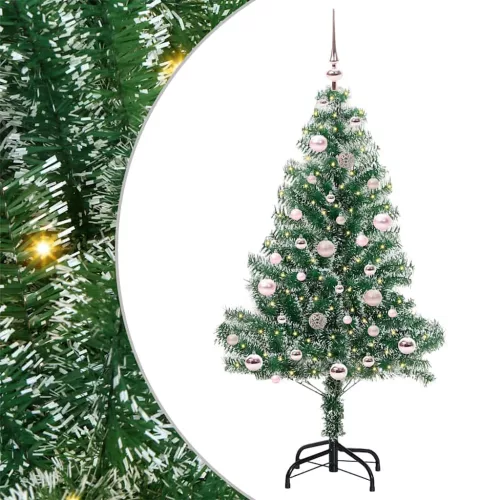  Mű karácsonyi fa hóval borítva LED fényekkel 150 LED-del 150 cm