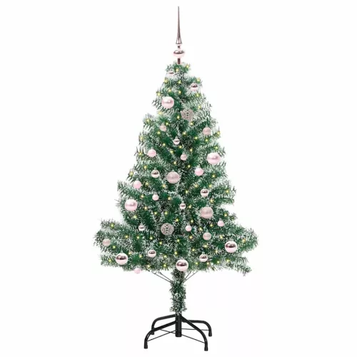  Mű karácsonyi fa hóval borítva LED fényekkel 150 LED-del 150 cm